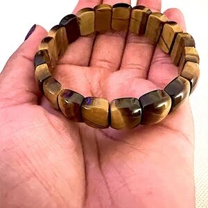 Tiger’s Eye Crystal Bangle. Medium Size. Last one!